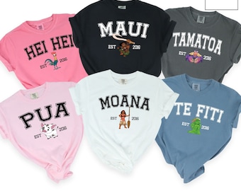 Custom Disney Moana Shirt, Comfort Colors Disney Shirt, Disney Moana Shirt, Disney Family Shirt, Disney Pua Moana Shirt, 151741