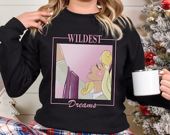 Sleeping Beauty Aurora Sweatshirt, Wildest Dreams Sweatshirt, Vintage Disney Princess Hoodie, Disney Girls Trip Matching Crewneck, 153721