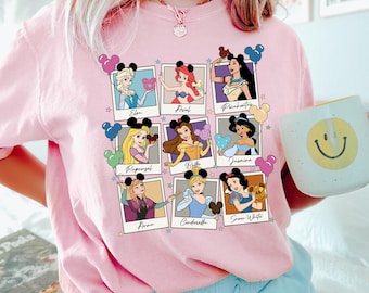 Disney Princesses, Disney Princesses Shirt, Princesses Shirt, Cinderella Belle Ariel Anna Elsa Moana Merida Tiana Snow White Shirts, 152296