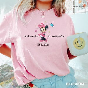 Disney Minnie Mama Mouse Shirt,  Disney Mothers Day Shirt, Comfort Colors Disney Shirt, Disney Mom Shirt, Disney Minnie Shirt