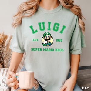 Mario Shirts, Super Mario, Super Mario Shirt, Custom Mario Shirt, Mario Family Matching Shirt, Customized Mario Shirts,Comfort Colors image 3