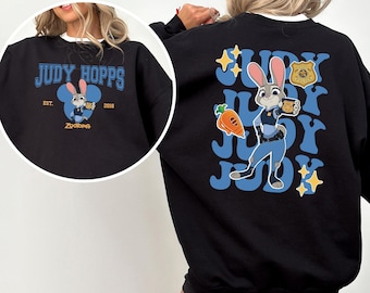Disney Zootopia Characters Sweatshirt, Nick Wilde Hoodie, Judy Hopps Sweatshirt, Disney Family Trip Hoodie, Zootopia Police Crewneck 154289