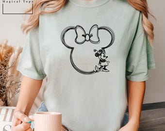 Disney Minnie Mouse Shirt,  Comfort Colors Disney Shirt, Disney Woman Shirt,  Disneyland Girls Shirt, 150424