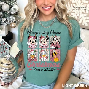 Mickey&#39;s Very Merry Christmas Party Shirt, Comfort Colors Disney Shirt, Disney Christmas Shirt, Family Christmas Shirt, 151895