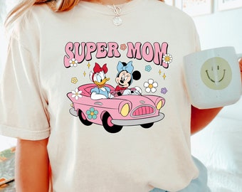 Disney Minnie and Daisy Super Mom Shirt,  Disney Mothers Day Shirt, Comfort Colors Shirt, Disney Mom Shirt, Disney Minnie Shirt, 151051