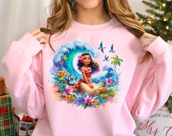 Moana 2 Sweatshirt, Disney Moana 2 Hoodie, Moana Island Motunui Sweatshirt, Princess Moana Hoodie, Disney Magic World Sweatshirt, 151955