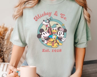 Disney Vintage Mickey and Co Shirt, Comfort Colors Disney Shirt, Disney Family Shirt,  Disney Mickey Mouse Shirt, Disney Trip Shirt, 151109