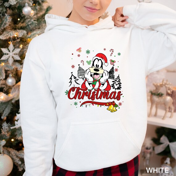 Disney Goofy in Santa Hat Christmas Hoodie Cozy Christmas Hoodie Holiday Gift Hoodie Disney Christmas Sweatshirt 150302 Etsy