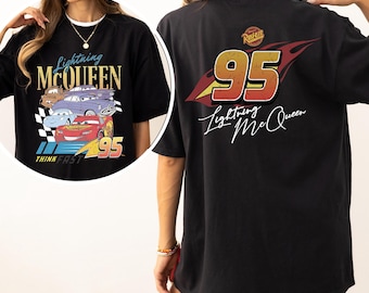 Vintage Cars Lightning McQueen Shirt, Comfort Colors Disney Shirt, Disney Family Shirt, Disney Cars Shirt, Disney Trip Shirt, 151939