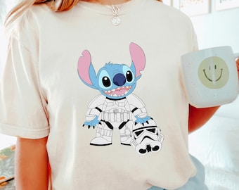 Disney Stitch Wars Shirt, Comfort Colors, Disney Stitch Stormtrooper Shirt, Star Wars Shirt, Lilo and Stitch Tee, Disney Star Wars 152909