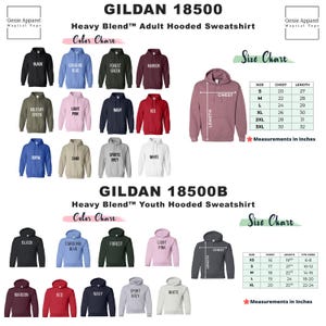 a poster with a bunch of different hoodies on it