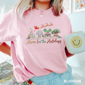 Home For The Holidays Disney Shirt, Comfort Colors Shirt, Disney Christmas Shirt, Disney Christmas Family Shirts, Disney Parks Shirt, 153715