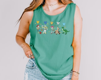 Toy Story Tank Top, Comfort Colors Tank Top, Disney Toy Story Shirt, Buzz Woodie Jessie Bullseye Rex Tank Top, Toy Story Racerback 151952