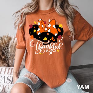 Disney Thankful Shirt, Comfort Colors Thanksgiving Shirt, Disney Thanksgiving Shirt, Mickey Mouse Family Thanksgiving Shirt, 151814