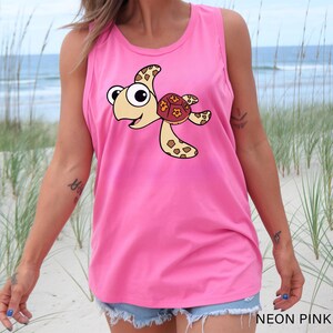 Squirt turtle tank top, turtle lovers tank tops, comfort colors shirt, racerback tank tops
