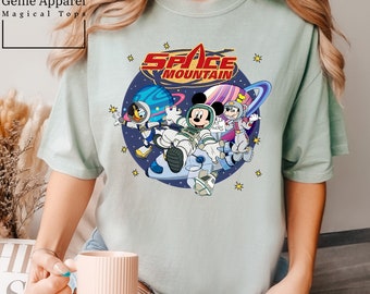 Disney Space Mountain Shirt, Comfort Colors Disney Shirt, Disney Magic Kingdom Shirt, Disney Trip Shirt,  Disney Family Shirt, 151519
