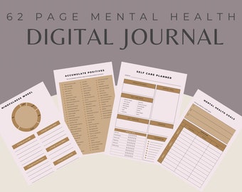 62 pagina's Digital Mental Health Journal, Mental Health Journal, Digitaal tijdschrift, Digital Mental Health Transformation Journal