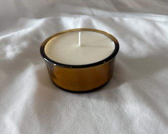 Amber Cashmere Candle – Cozy Scented Soy Candle in Amber Glass – Handmade Gift for Her or Home