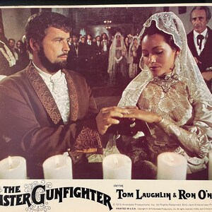 The Master Gun Fighter (1975, 4er Set) Western Film Lobby Cards w / Tom Laughlin