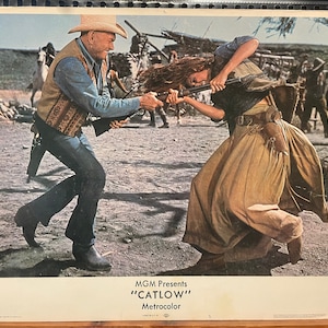 Catlow (1971) Western Movie Lobby Card w/  Yul Brynner (71/302)