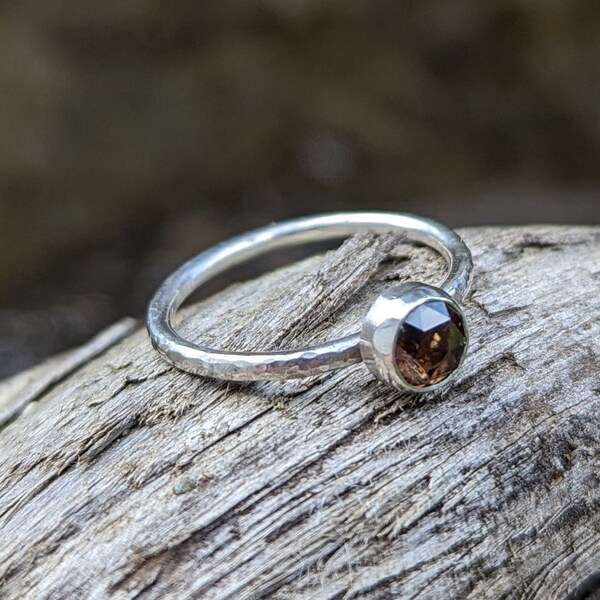 Rustic Diamond Ring - Etsy
