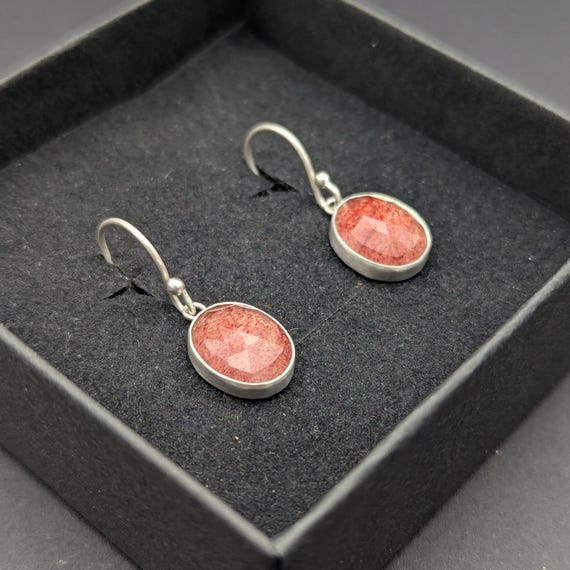 Strawberry Quartz Earrings