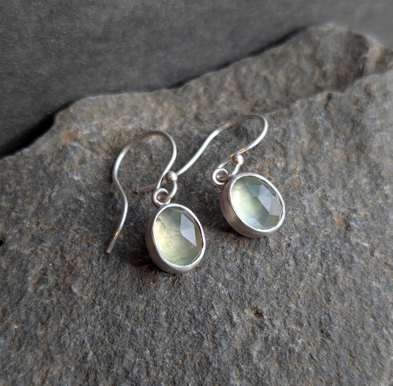 Prehnite Drop Earrings