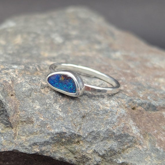 Australian Boulder Opal Ring - Size 7