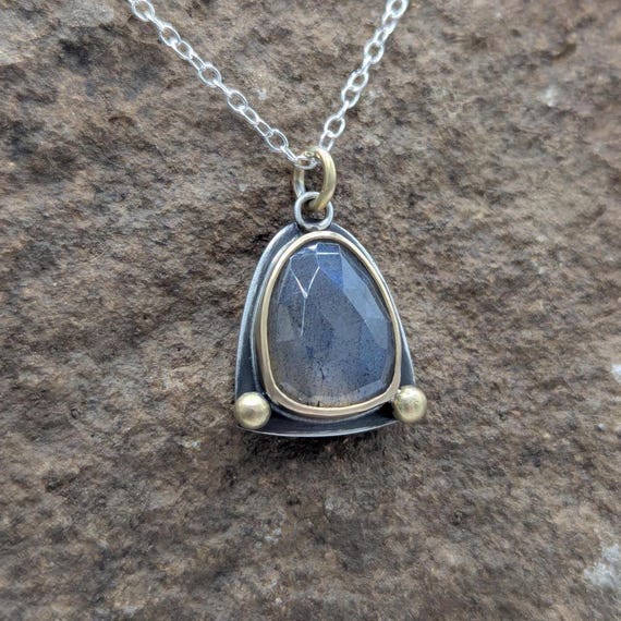 Labradorite and Gold Necklace