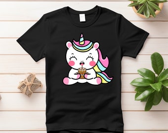 Unicornio Kawaii cumpleaños disfraz niños niño niña camiseta - lindo divertido niños niño niña camiseta - ama unicornio regalo camiseta
