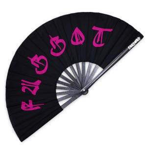 F*ggot Clack Fan – Reclaimed Pride Fan for Queer Power & Drama