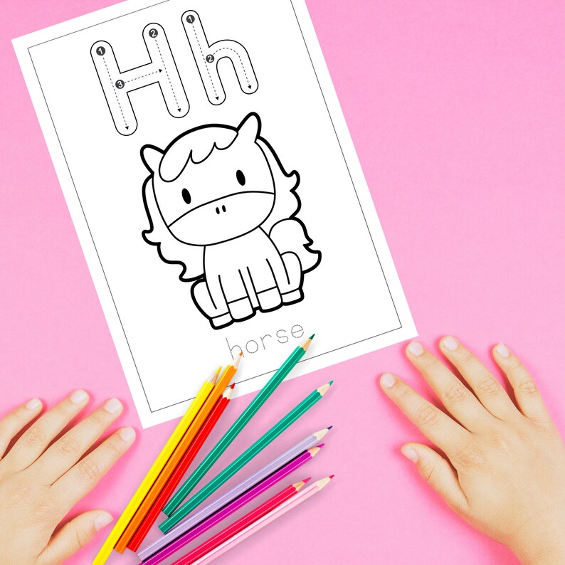 Printable ABC Alphabet Coloring Pages for Kids/ Animals/ Letters ...