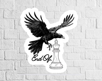 LICENSED Ravenhood Series Sticker: Holographic Vinyl Booktok Kindle Decal