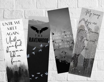 LICENSED Ravenhood series trilogy Bookmark Bundle|| holographic laminate,  booktok bookmark, bookish merch, bookstagram