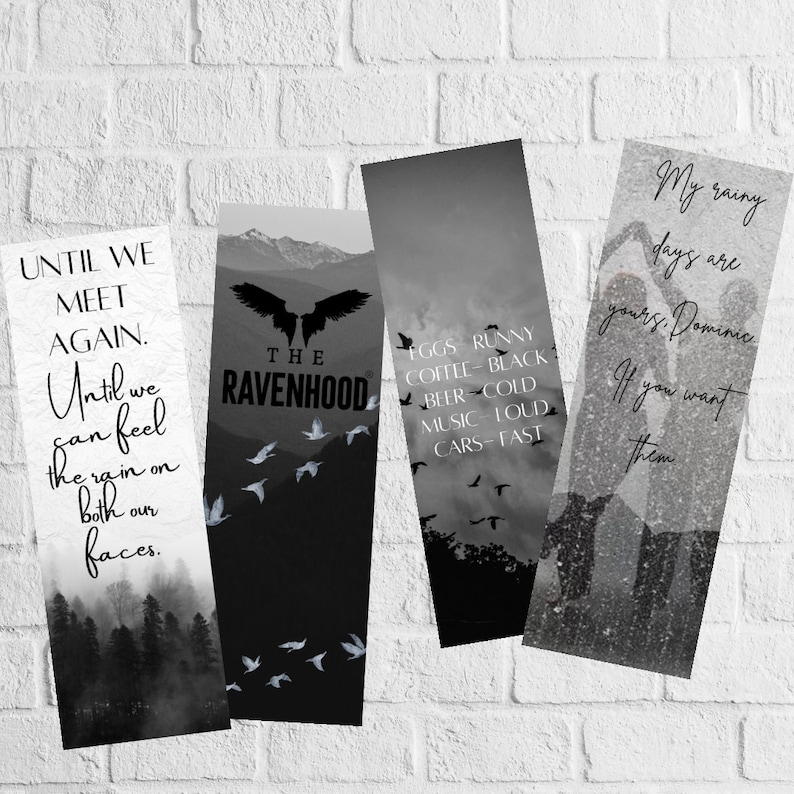LICENSED Ravenhood series trilogy Bookmark Bundle|| holographic laminate, booktok bookmark, bookish merch, bookstagram image 1