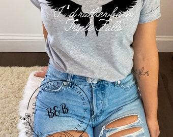 LICENSED Ravenhood series|| I’d rather be in Triple Falls|| bookish merch, bookstagram