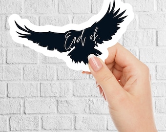 LICENSED Ravenhood End Of Vinyl Sticker - Booktok Kindle Smut Sticker