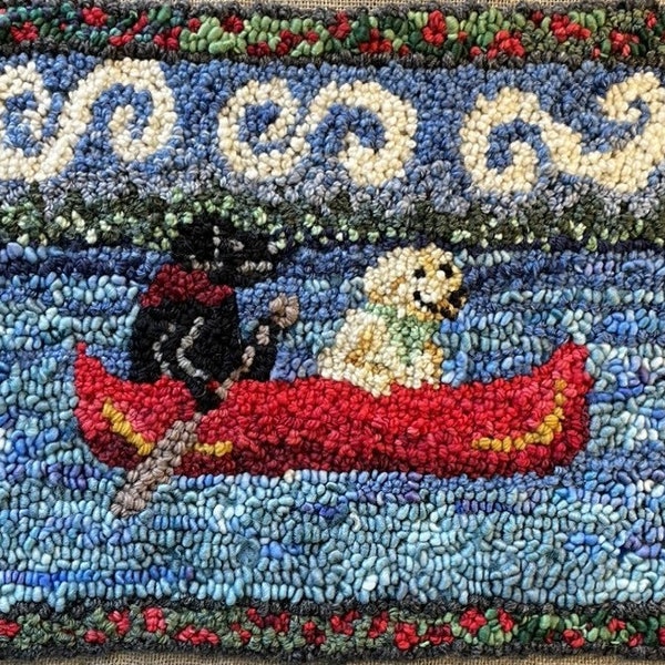 Hooked Rug Pillow Etsy