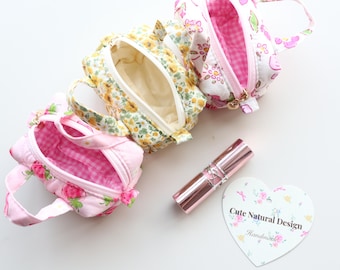 Mini Lipstick Key Pouch – Small Cosmetics Bag for Purse, Key Holder for Women, Tiny Wallet for Everyday Carry