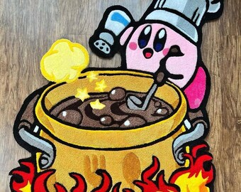 Op maat gemaakt handgemaakt getuft vloerkleed voor animefans en gamers, esthetische kamerinrichting, schattig vloerkleed