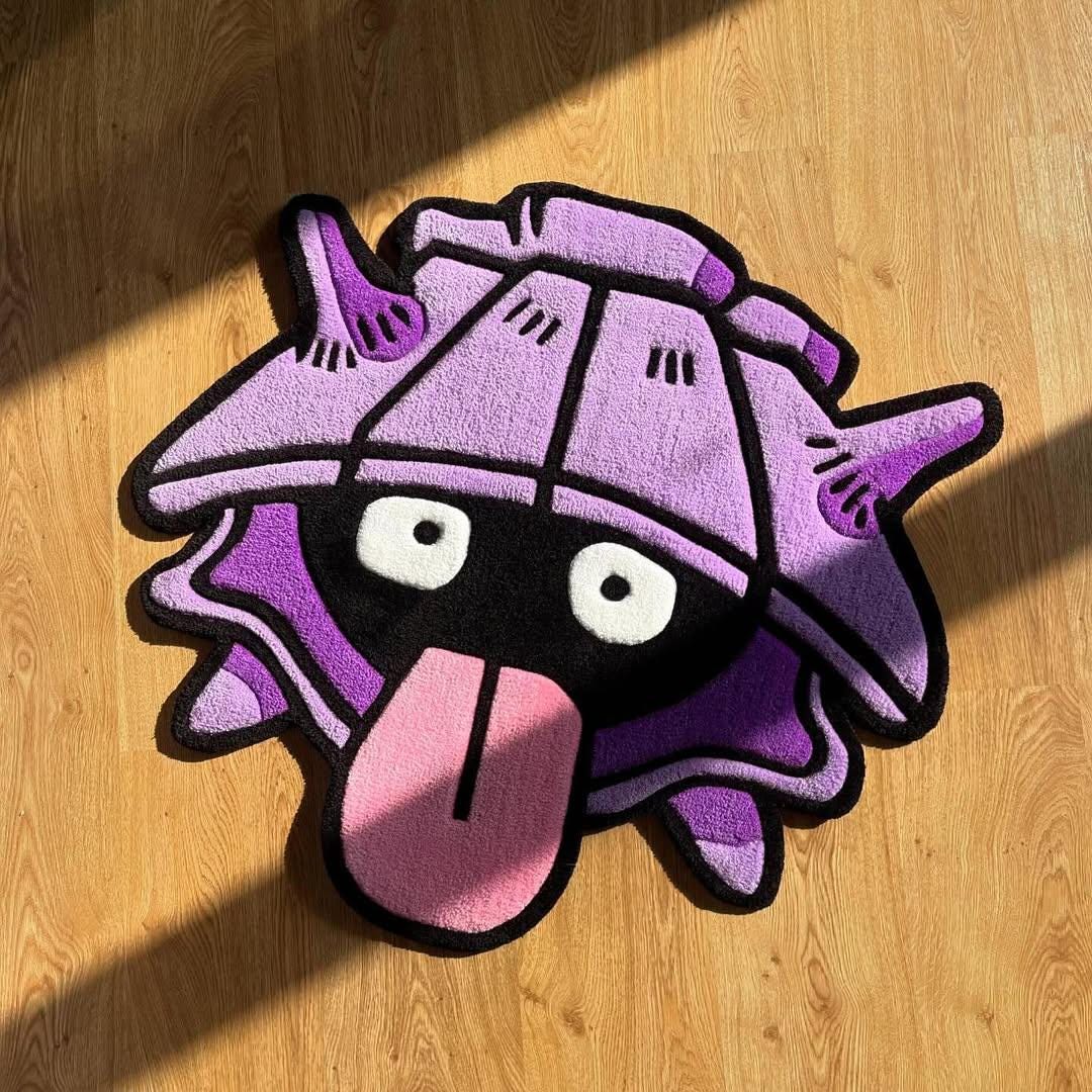 Custom Handmade Tufted Shell Character Rug for Anime Fans and Gamers ...