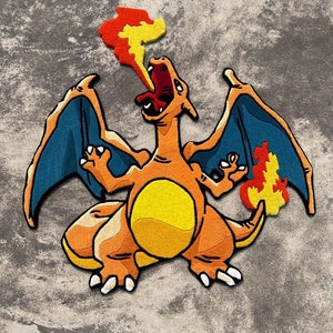Dragon Custom Rug / Handmade Tufted Rug for Anime Fans and Gamers / Kids Room Decor, Gaming Rug