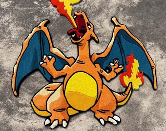 Handmade Dragon Rug: Anime Gaming Decor