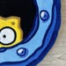 Custom Tufted Yellow Cartoon Character Rug: Handmade Acrylic Yarn Decor ...