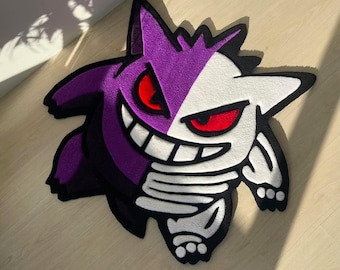 Handmade Tufted Custom Rug: Anime Gamer Inspired Colorful Decor