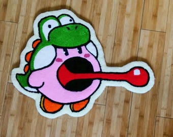 Op maat gemaakt handgemaakt getuft vloerkleed voor animefans en gamers, esthetische kamerinrichting, schattig vloerkleed