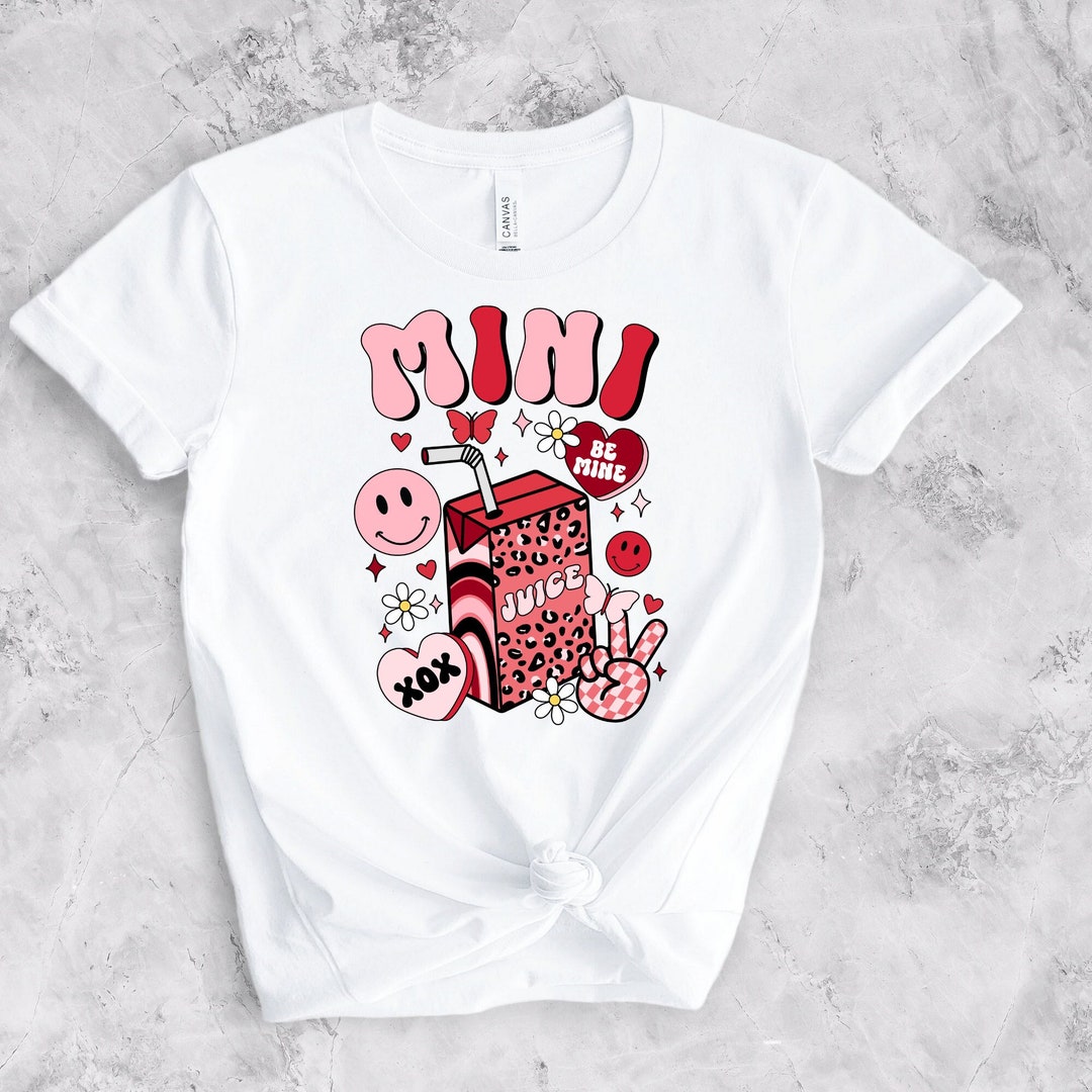 Mini Pink Juice Box Valentine's Day DTF Transfers, Ready to Press, Heat Transfer, Direct to Film