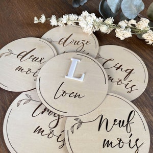 Cartes d'étapes, ou cartes de jalons, pour naissance/bébé