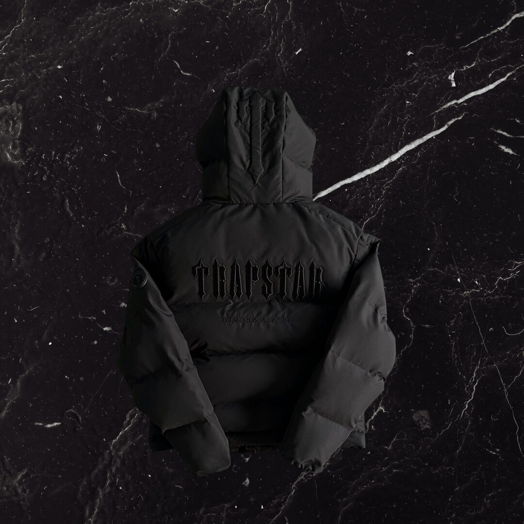 Trapstar Decoded Hooded Puffer Jacket 2.0 Blackout Edition - Etsy UK