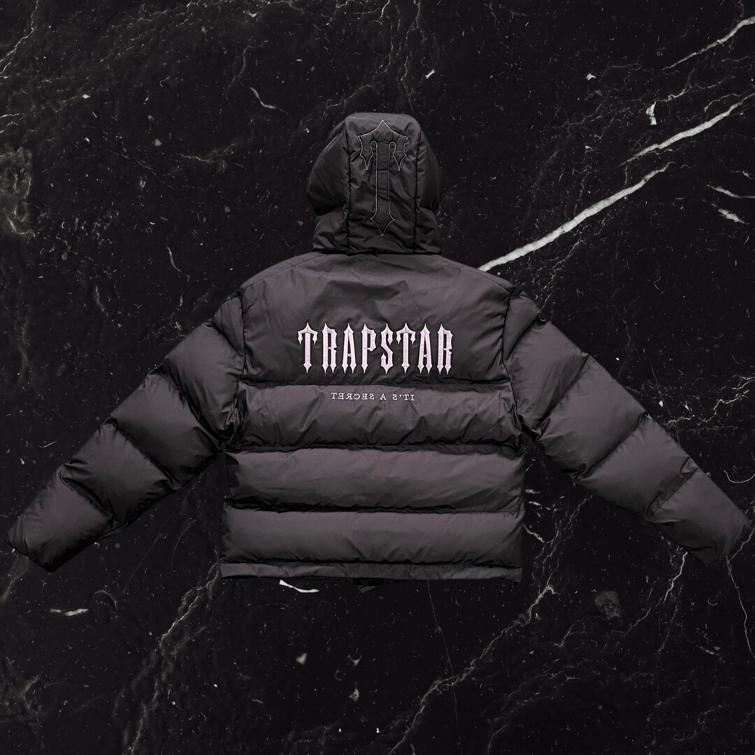 Trapstar Decoded Hooded Puffer Jacket 2.0 Black Trapstar Etsy UK